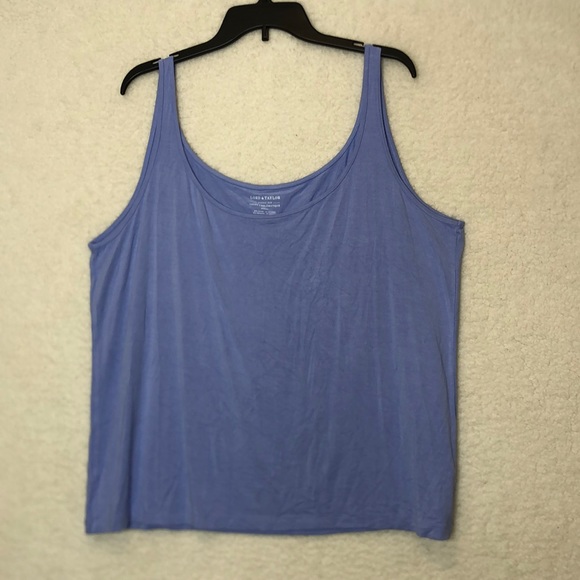Lord & Taylor Womens Iconic Fit Purple Tank Top 3X PLUS SIZE - Picture 1 of 6